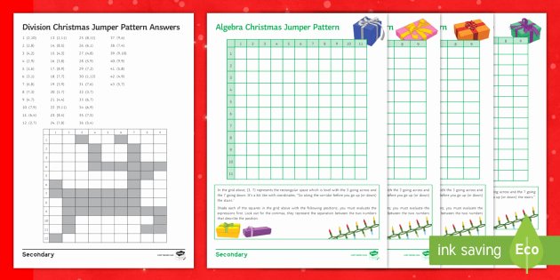 Christmas Coordinates Worksheet Christmas Jumper Pattern Shader Worksheet Worksheets