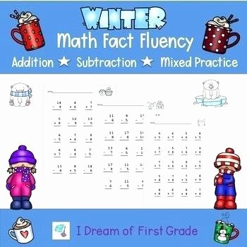 Christmas Fluency Passages Fact Fluency Worksheets Beginning Subtraction Spring Math