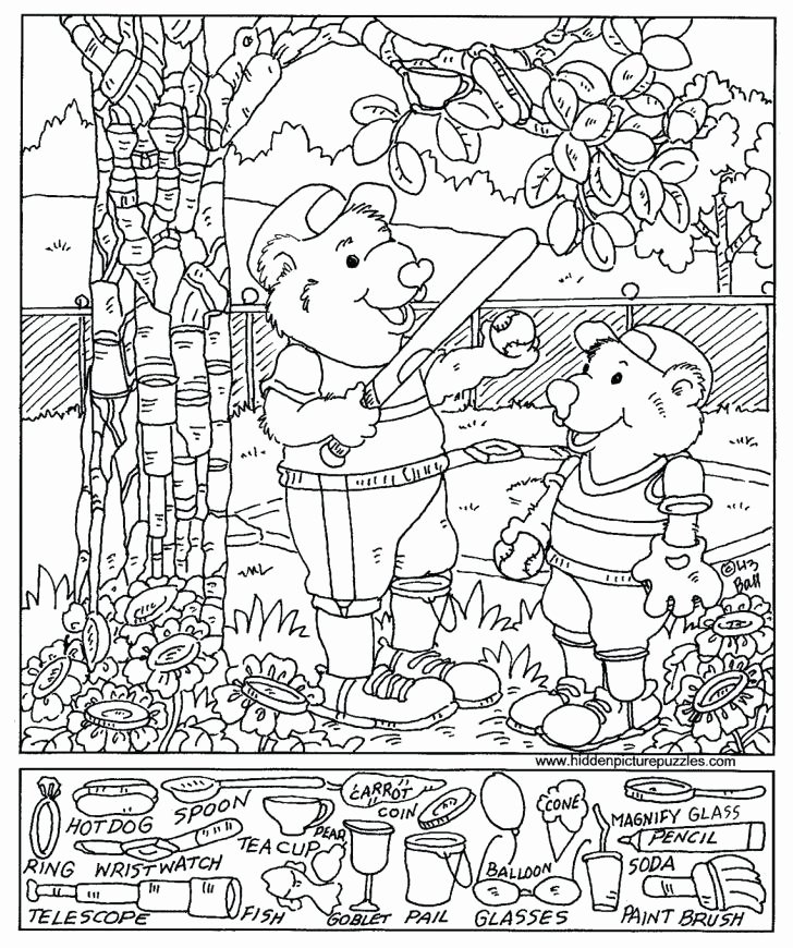 Christmas Hidden Picture Puzzles Printable Hidden Pictures Coloring Pages – Pizzutiflourfo