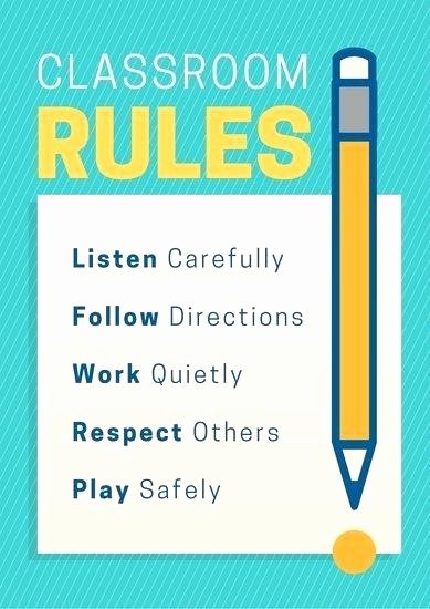 Classroom Rules Worksheet Classroom Rules Poster Use This Template Classroom Rules