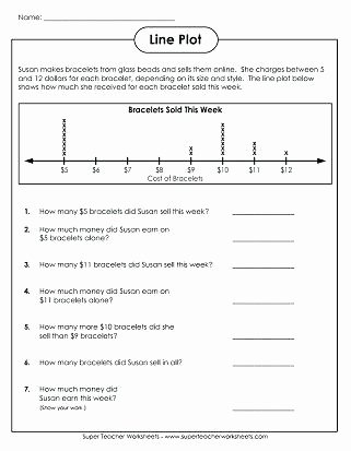 Coin Worksheets First Grade Graph Worksheets Line Plot for First Grade