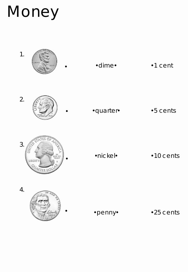 Coin Worksheets First Grade Money How Much is It 1 2 3 4 5 6 7 8 =