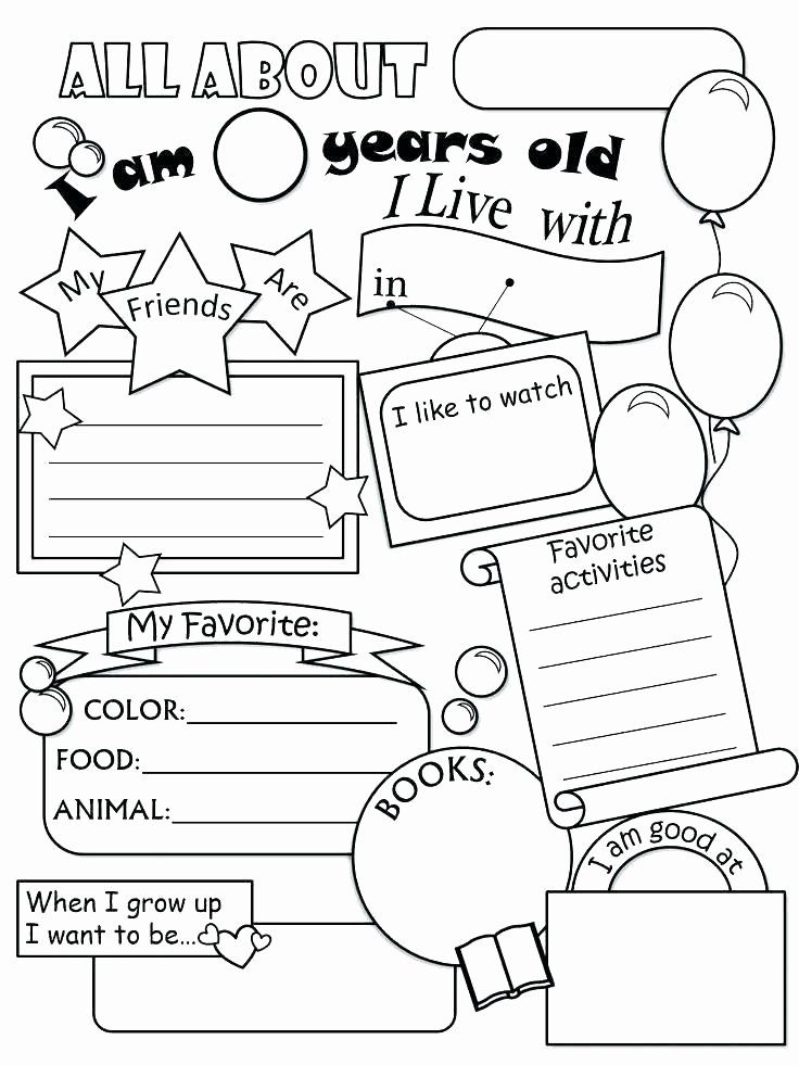 Color Blue Worksheets for Preschool All About Me Worksheets Preschool – Homeofficelove