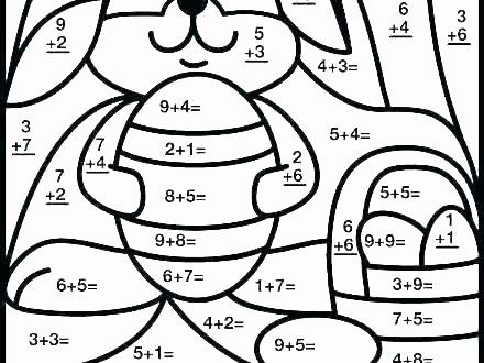 Color by Number Worksheets Kindergarten Coloring Math Pages – Basestudios