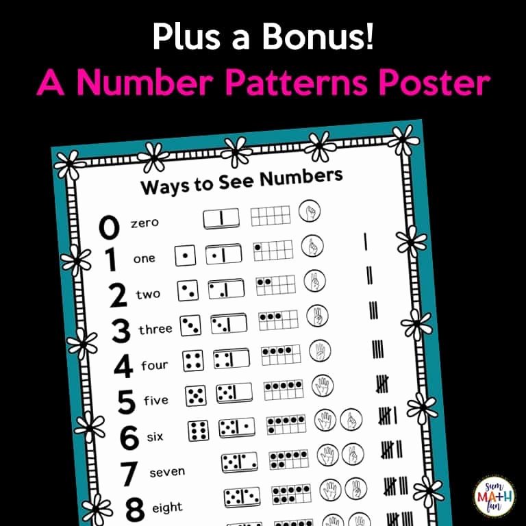 Color by Number Worksheets Kindergarten Subitizing Worksheets Kindergarten 1st 2nd Grades Color by Number