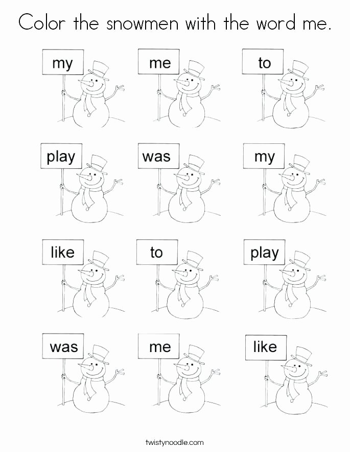Color by Word Worksheets Beautiful Sight Word Coloring Pages – Salemobilefo