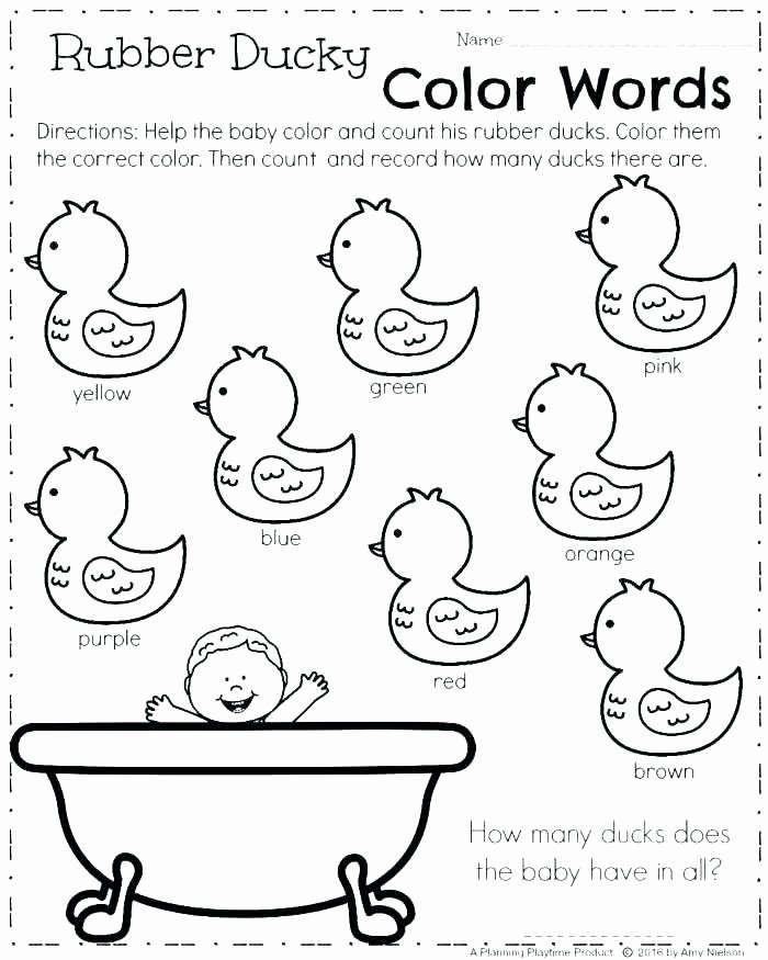 Color Word Worksheets for Kindergarten Sight Word Coloring Pages Spring Coloring Pages