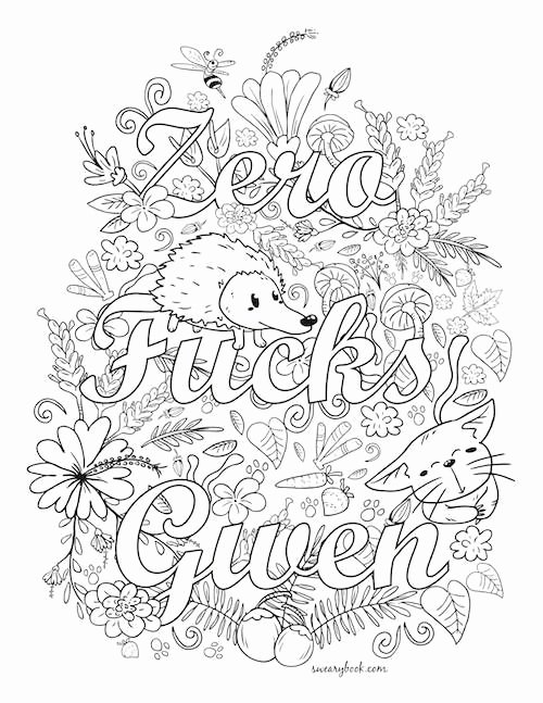 Color Words Coloring Pages Pin by Tamie White On Swear Words Adult Coloring Pages