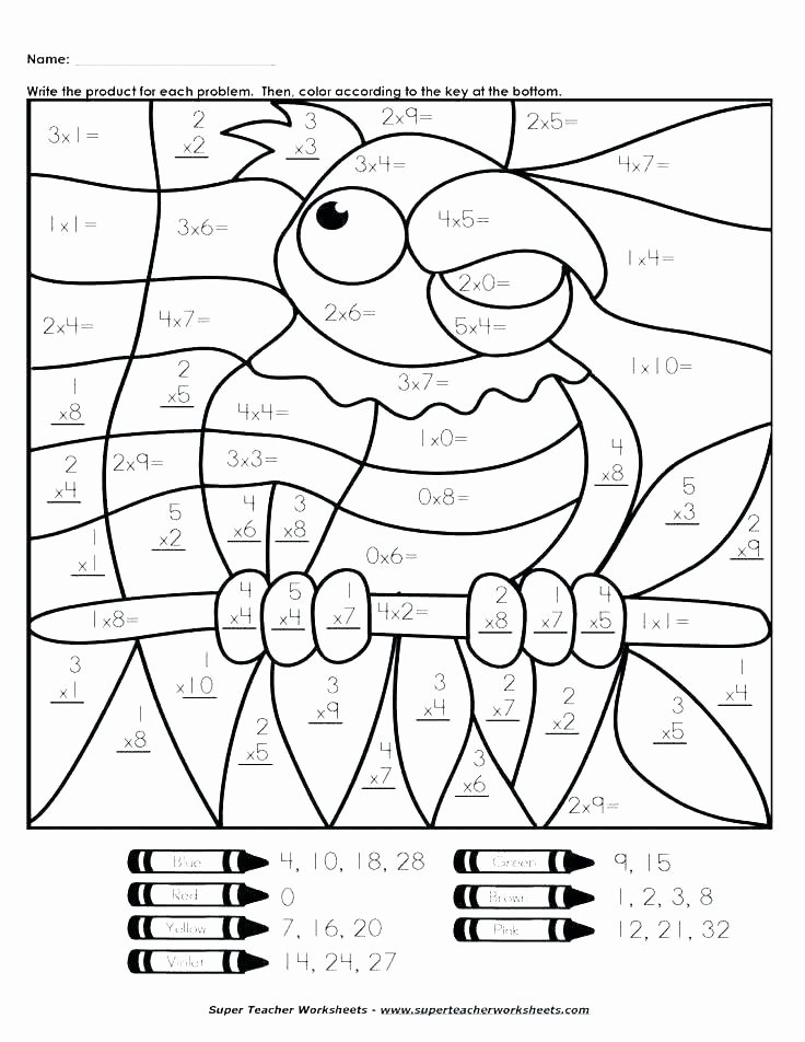 Coloring Math Worksheets 2nd Grade Addition and Subtraction Coloring Worksheets for 2nd Grade