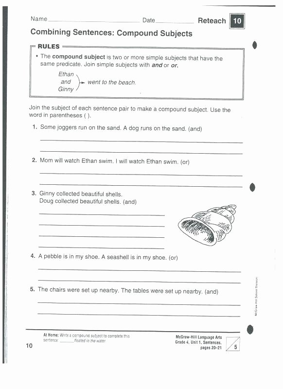 Combining Sentences Worksheet 3rd Grade In This Worksheet Your Student Will Rewrite A Pound