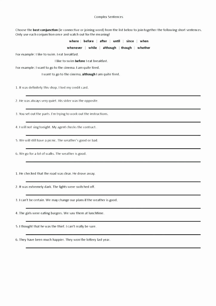 Combining Sentences Worksheet 3rd Grade Simple Sentences to Pound Worksheets Sentence and Senten