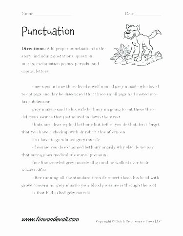 Comma Worksheets 2nd Grade Punctuation Worksheets for Grade 5 Worksheet Printable