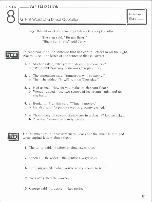 Comma Worksheets 2nd Grade Second Grade Punctuation Worksheets for All Download and 2