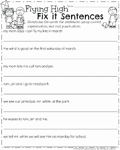 Comma Worksheets 2nd Grade Second Grade Punctuation Worksheets
