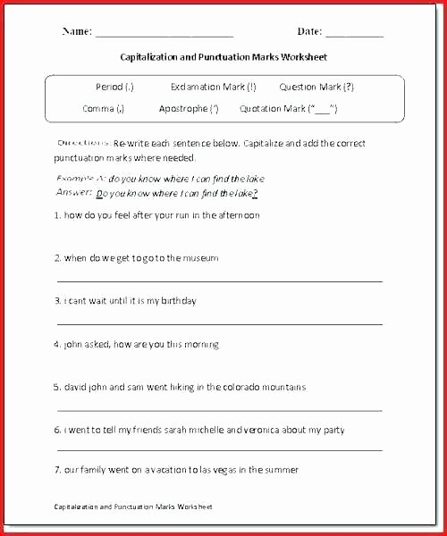 Comma Worksheets High School Pdf Free Punctuation Worksheets Grade 4 Abbreviation Using for