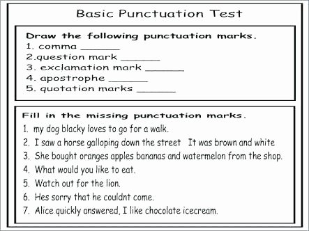 Commas Worksheets 5th Grade Worksheets Full Stop Question Exclamation Marks Mark Sheet