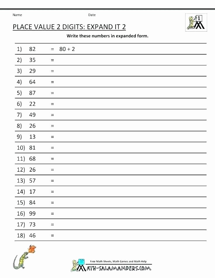 Comparing 2 Digit Numbers Worksheets 6 Digits Number