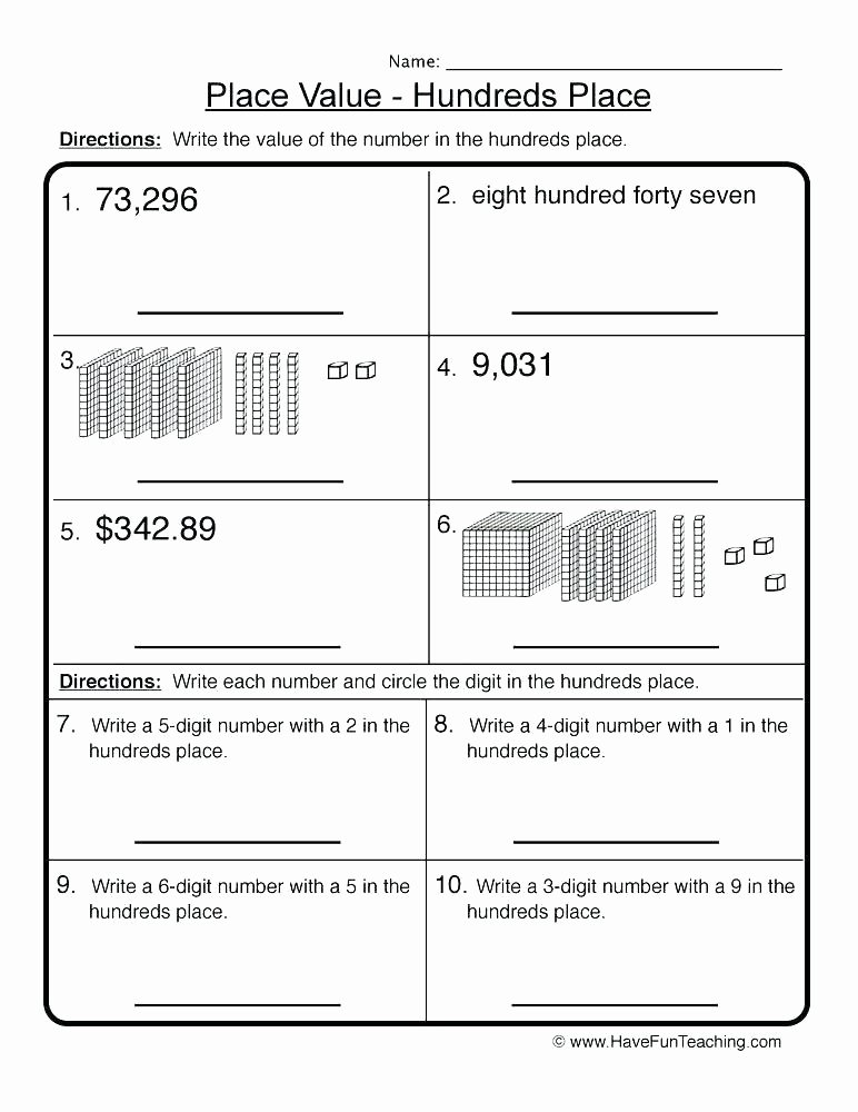Comparing 2 Digit Numbers Worksheets Decimal Worksheets 5th Grade
