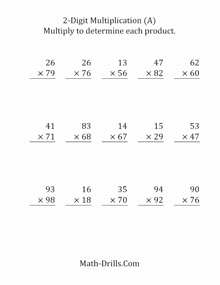 Comparing 2 Digit Numbers Worksheets Multi Digit Multiplication Worksheets – Risatatourtravel