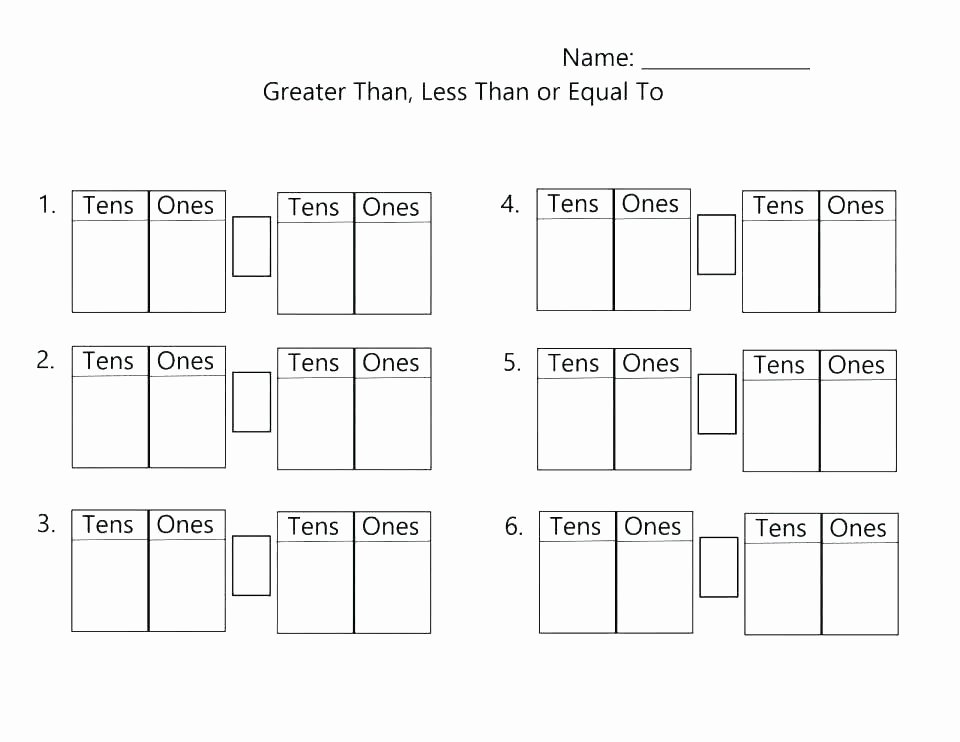 Comparing 2 Digit Numbers Worksheets ordering Numbers Worksheets 2nd Grade