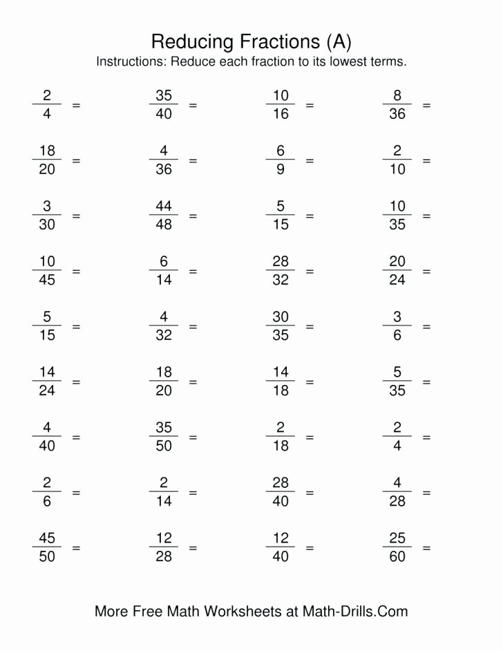 Comparing Fractions Third Grade Worksheet Fraction Math Worksheets Fractions Lowest Terms Easy Pin