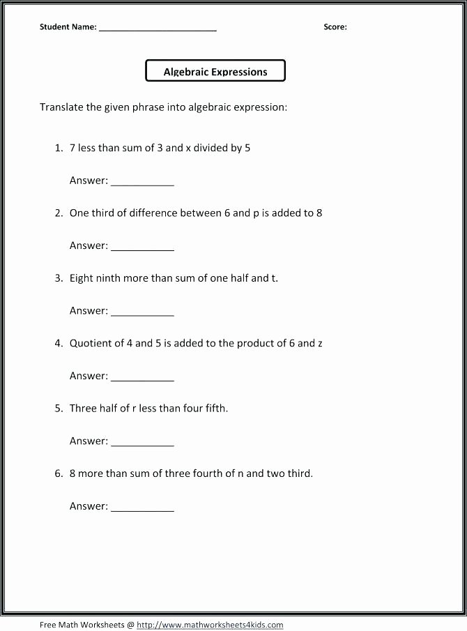 Comparing Fractions Third Grade Worksheet Year Six Maths Worksheets Fractions Free Sixth Grade Math