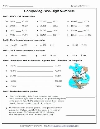 Comparing Quantities Worksheets Fresh Paring Numbers Worksheets 1 to Autumn and ordering Grade