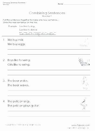 Complete and Incomplete Sentence Worksheets Writing Sentences Worksheets for Grade Learning A Free