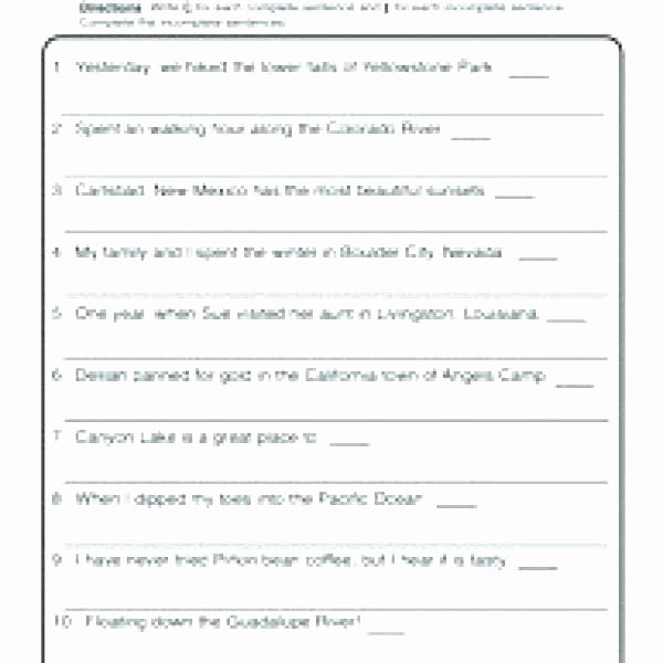 Complete Sentence Worksheet 3rd Grade Writing Sentences Worksheets Grade 2 Sentence Structure