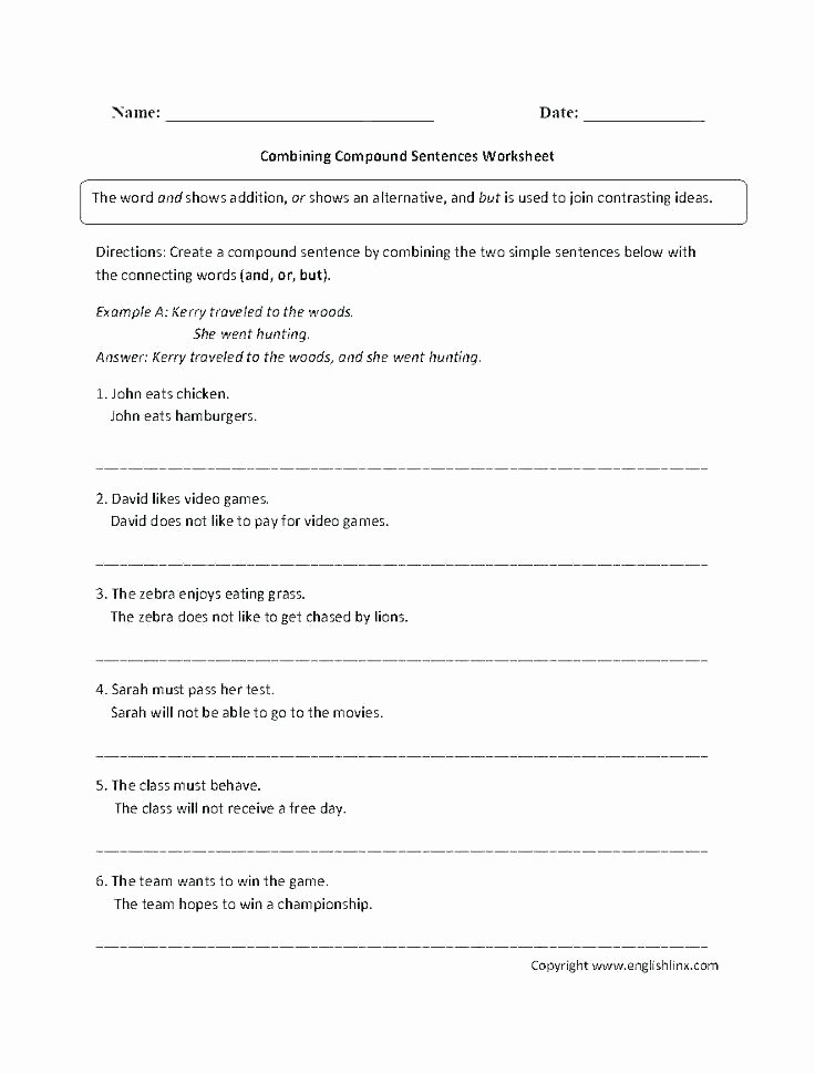 Complete Sentences Worksheet 4th Grade In This Worksheet Your Student Will Rewrite A Pound