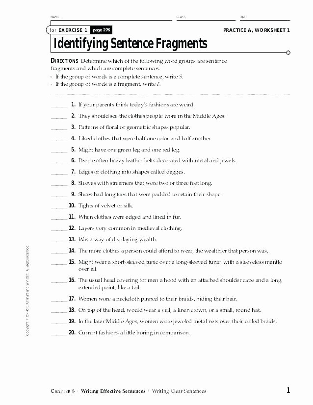 Complete Sentences Worksheet 4th Grade Practice Writing Plete Sentences Worksheets Simple Grade