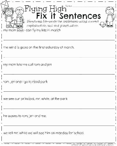 Complete Sentences Worksheets 2nd Grade Number Sentence Worksheets Grade 2nd Plete Sentences