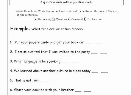 Complete Sentences Worksheets 2nd Grade Types Of Sentences Worksheets 2nd Grade – Openlayers