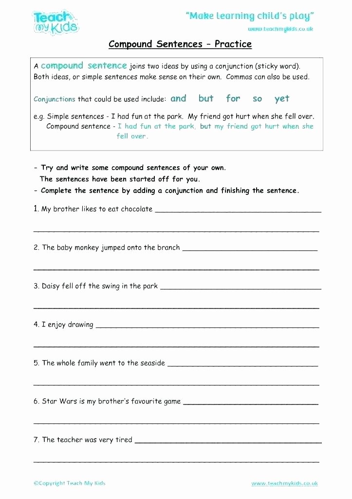 Complete Sentences Worksheets 3rd Grade Number Sentence Worksheets