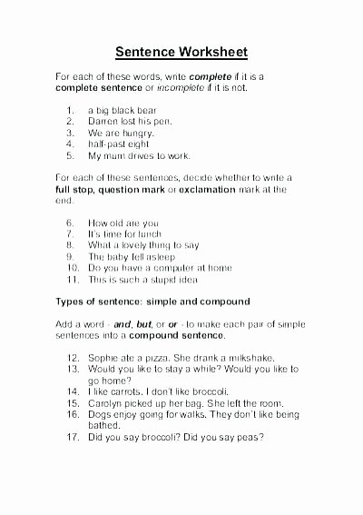 Complete Sentences Worksheets 3rd Grade Writing Better Sentences Worksheets Pound Sentence