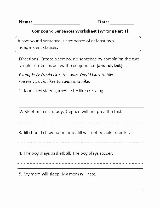 Complex Sentence Worksheets 3rd Grade Pound Sentence Simple Sentences and Plex Sentences