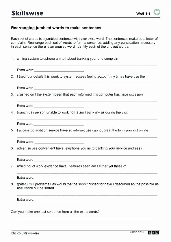 Complex Sentence Worksheets 3rd Grade Types Of Sentences Worksheets 3rd Grade