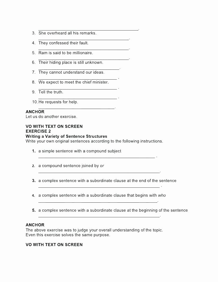 Complex Sentence Worksheets 4th Grade Pound Sentence Practice Sentences Worksheets and Students