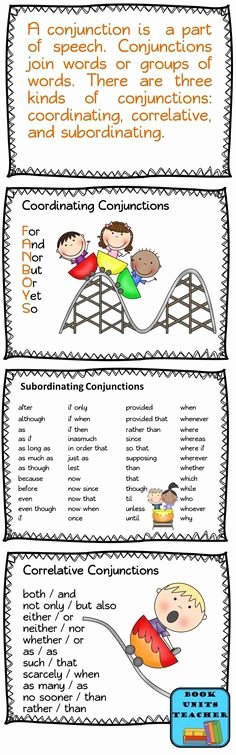 Compound Conjunction Crossword 398 Best Parts Of Speech Images In 2019