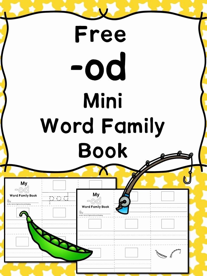 Compound events Worksheets Od Cvc Word Family Worksheets Make A Word Family Book
