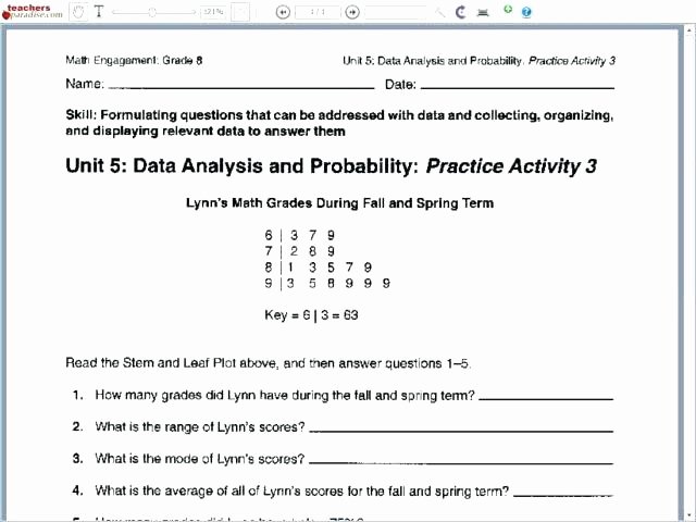 Conditional Probability Worksheet Kuta Basic Probability Worksheets Activities Grade Math Printable