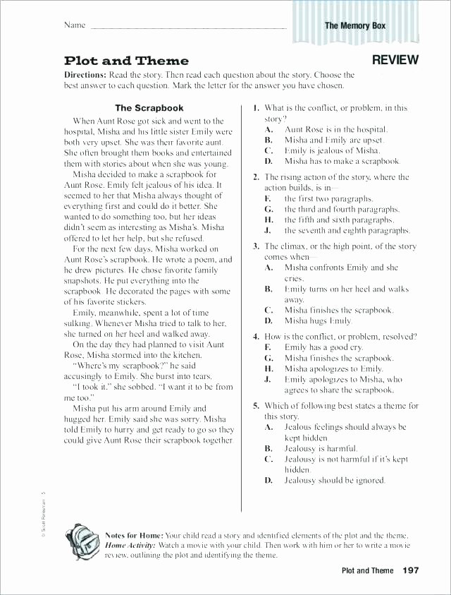 Conflict Practice Worksheets Story Elements Worksheets 3rd Grade Whats the Setting Free