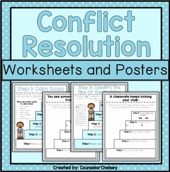 Conflict Resolution Worksheets for Students Conflict Resolution Worksheets and Posters