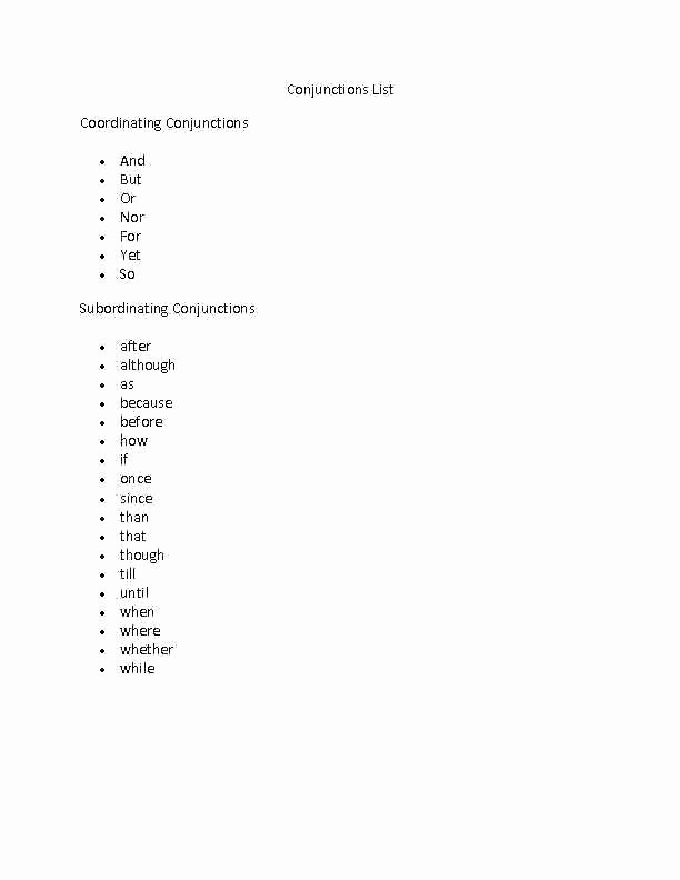 Conjunction Worksheet 3rd Grade Correlative Conjunctions Worksheets with Answers Conjunction