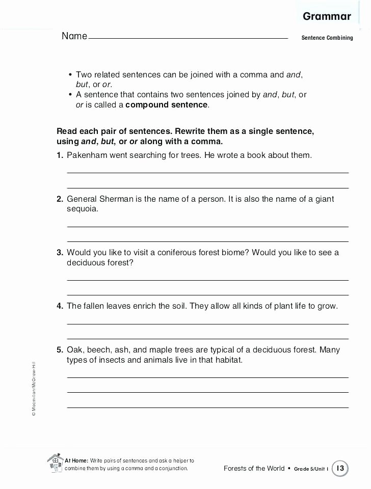 Conjunction Worksheets Pdf Free Third Grade Grammar Worksheets Free Grammar Worksheets