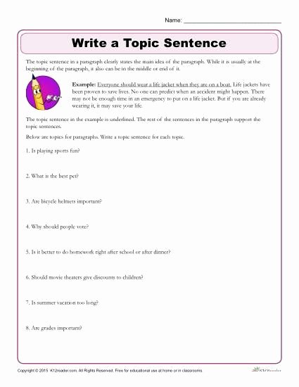 Conjunction Worksheets Pdf Writing Simple Sentences Worksheets Pdf