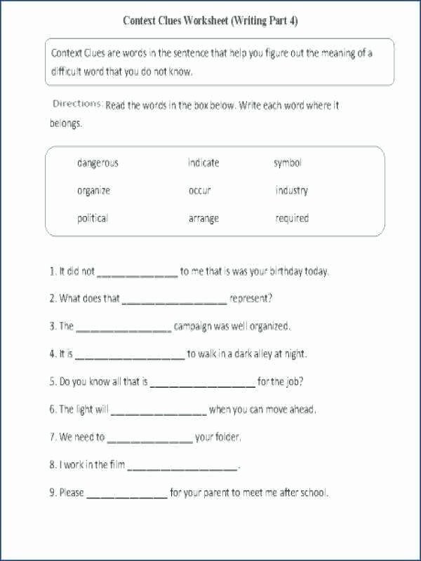 Context Clues 5th Grade Worksheets Context Clues Worksheets 6th Grade – Letseatapp
