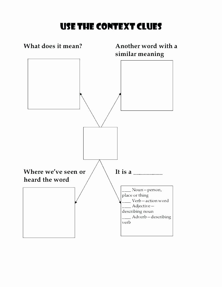 Context Clues Worksheets 1st Grade Context Clues Worksheets with Answers