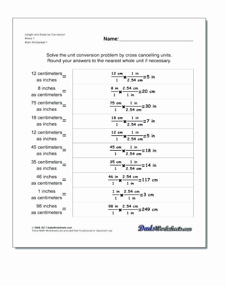 Cooking Measurement Conversion Worksheets Centimeter Inches Math – Dreamshoesub