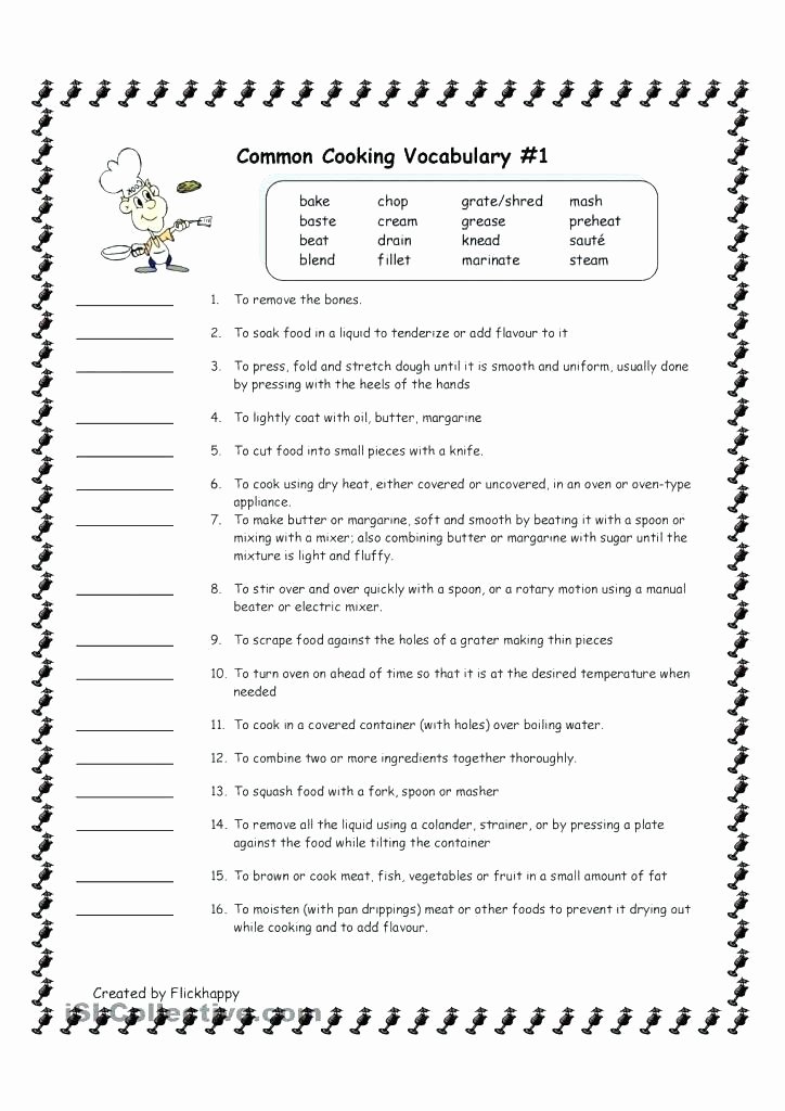 Cooking Worksheets for Middle School Food Label Activities Worksheets for Reading Labels with